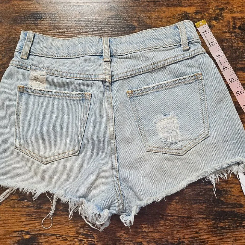 Dance&Marvel Denim Shorts Small Distressed Dance - Picture 3 of 5